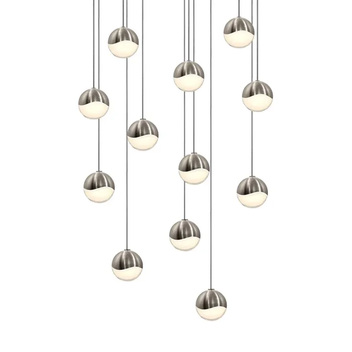 Sonneman – 2917.13-SML – LED Pendant – Grapes – Satin Nickel – 291713SML