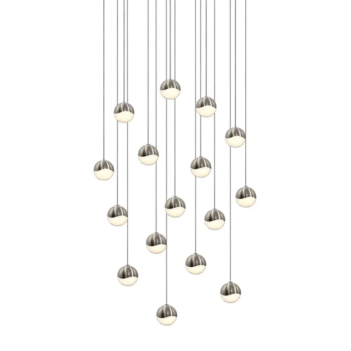 Sonneman – 2923.13-SML – LED Pendant – Grapes – Satin Nickel – 292313SML