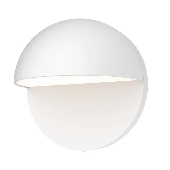Sonneman – 7470.98-WL – LED Wall Sconce – Mezza Cupola – Textured White – 747098WL