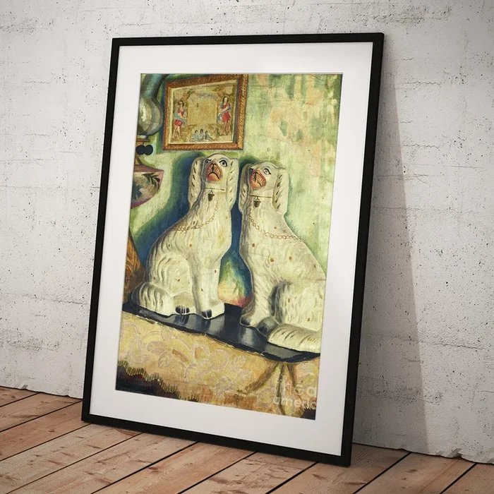 Staffordshire Dogs, C. 1928 Art Print