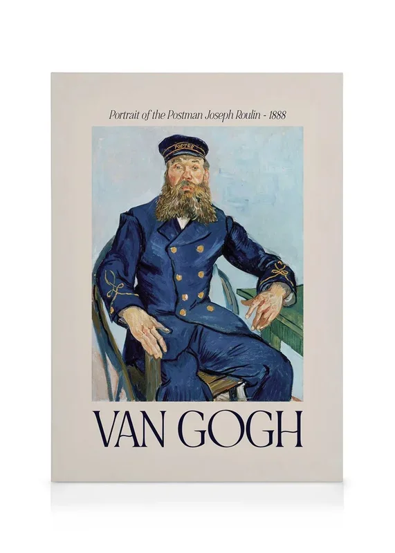 Van Gogh – Portrait of the Postman Joseph Roulin Canvas print
