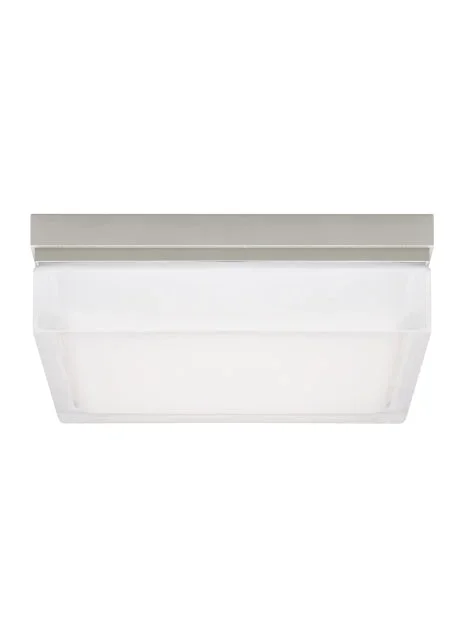 Visual Comfort Modern – 700BXLS-LED3 – LED Flush Mount – Boxie – Satin Nickel – 700BXLSLED3