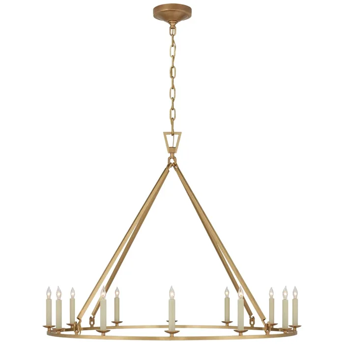Visual Comfort Signature – 12 Light Chandelier – Darlana Ring