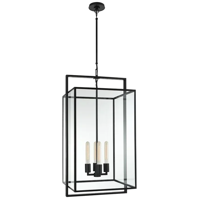 Visual Comfort Signature – Four Light Lantern – Halle – S5193AICG