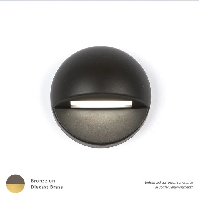 W.A.C. Lighting – 3011-27BBR – LED Deck and Patio Light – 3011 – Bronze on Brass – 301127BBR