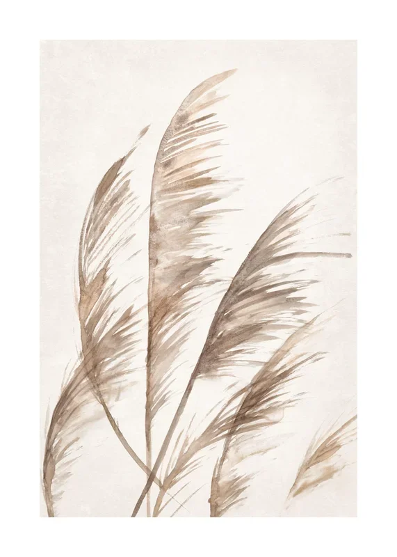 Watercolor Dried Grass Print