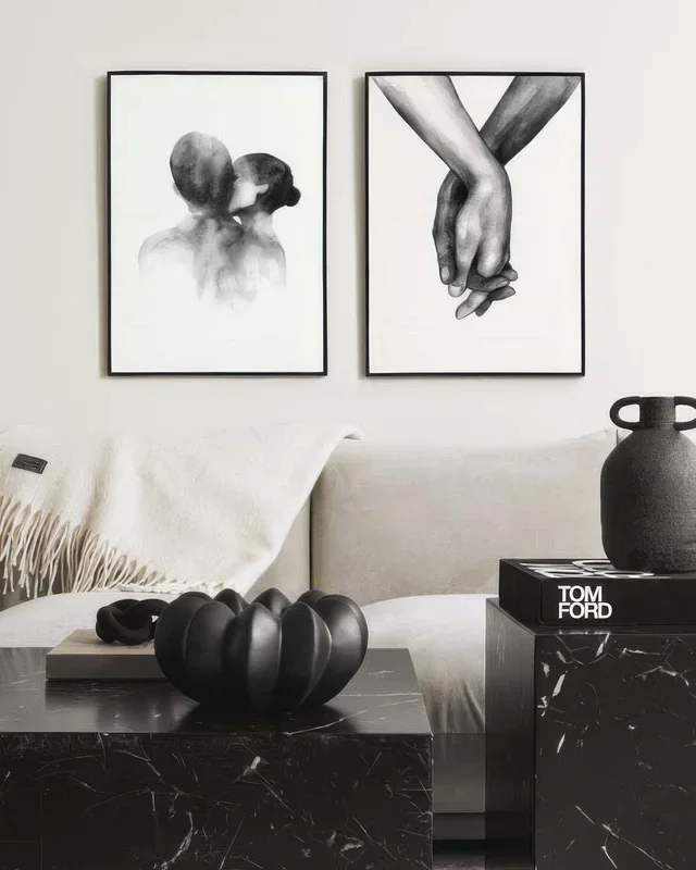 Watercolour Duo Poster pack
