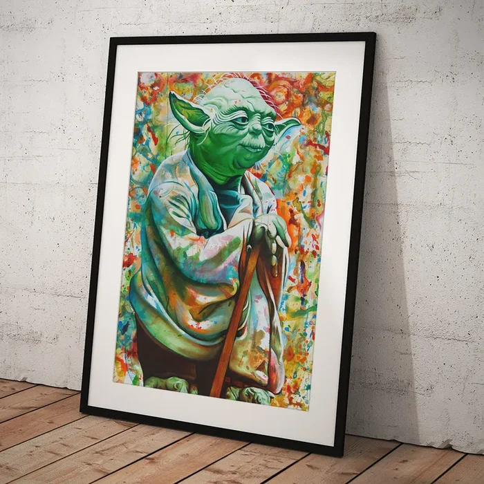Yoda-A Jedis strength flows from the Force Art Print
