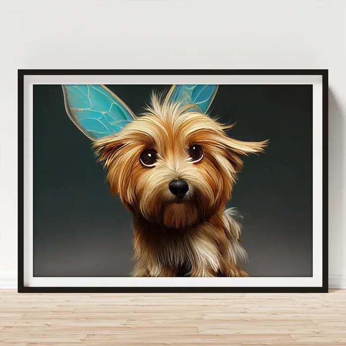 Yorkie Fairy – Belle Art Print