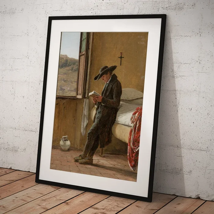 Young Clergyman Reading Art Print
