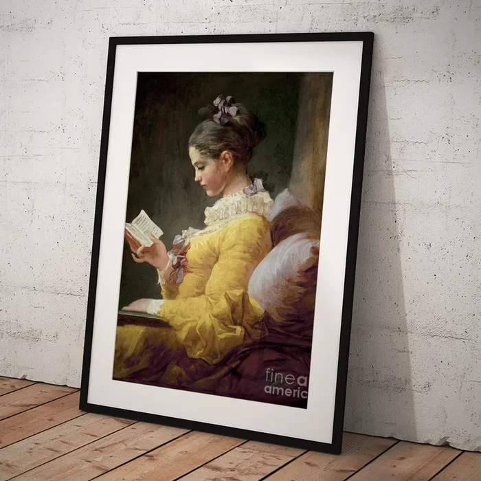 Young Girl Reading Art Print