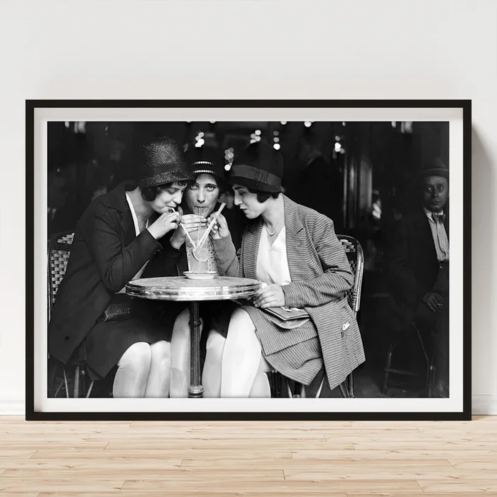 Young Women Having A Drink Art Print