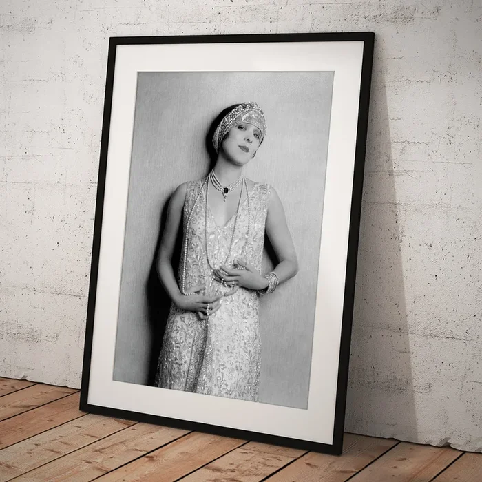 Yvonne D’arle Wearing A Diadem Art Print