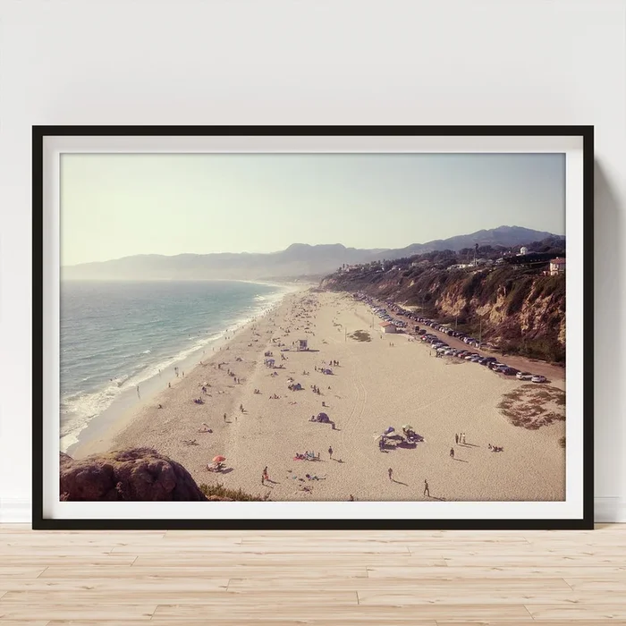 Zuma Beach At Sunset Malibu, Ca Art Print