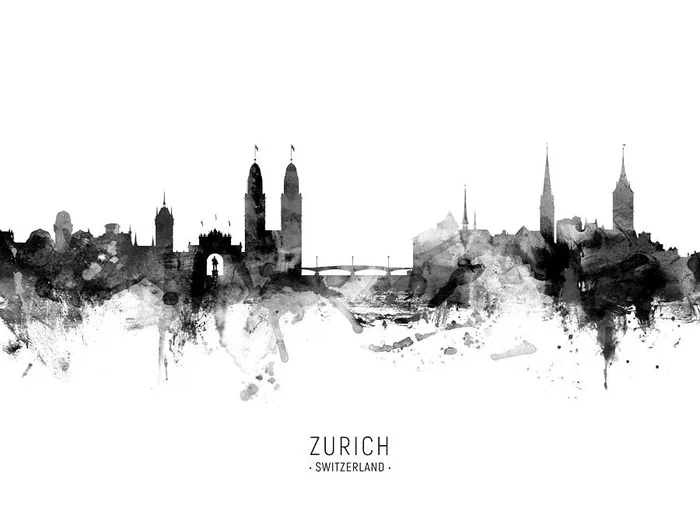 Zurich Switzerland Skyline #14
